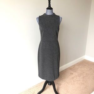 LOFT sleeveless heather grey dress